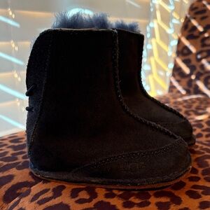 UGG Kids Navy Blue Suede Boots